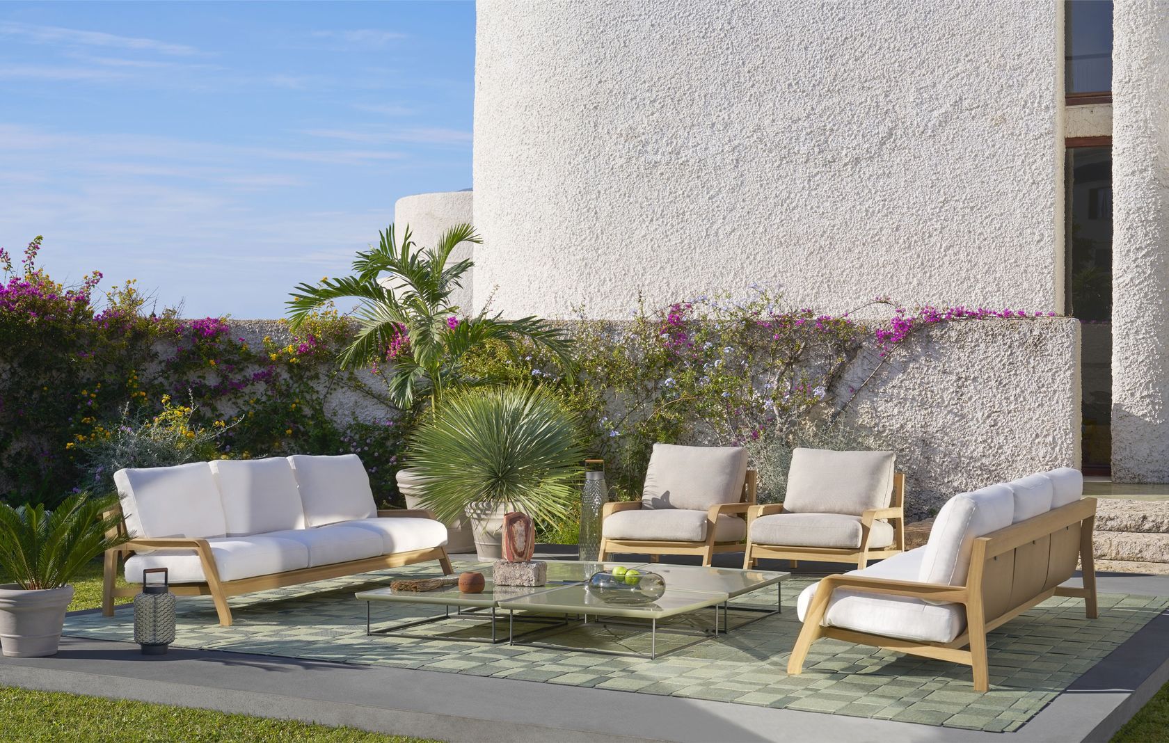 A Cassina interior setting, the Italian house known for authorized re-editions of modernist masters