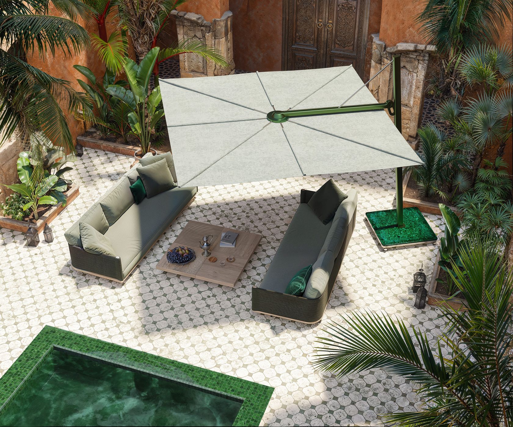 Umbrosa Versa LUX collection (Cantilever parasol)