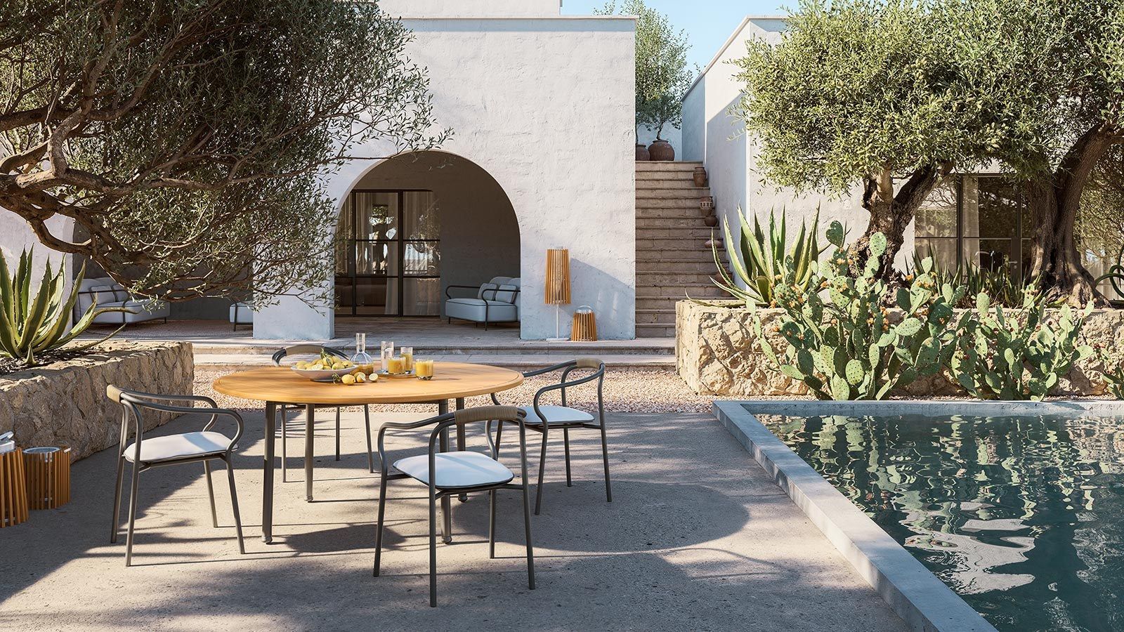 Unopiu Versilia collection (Dining tables)